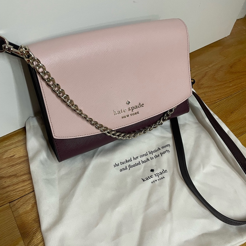 Kate Spade Carson colorblock crossbody - Rose smoke